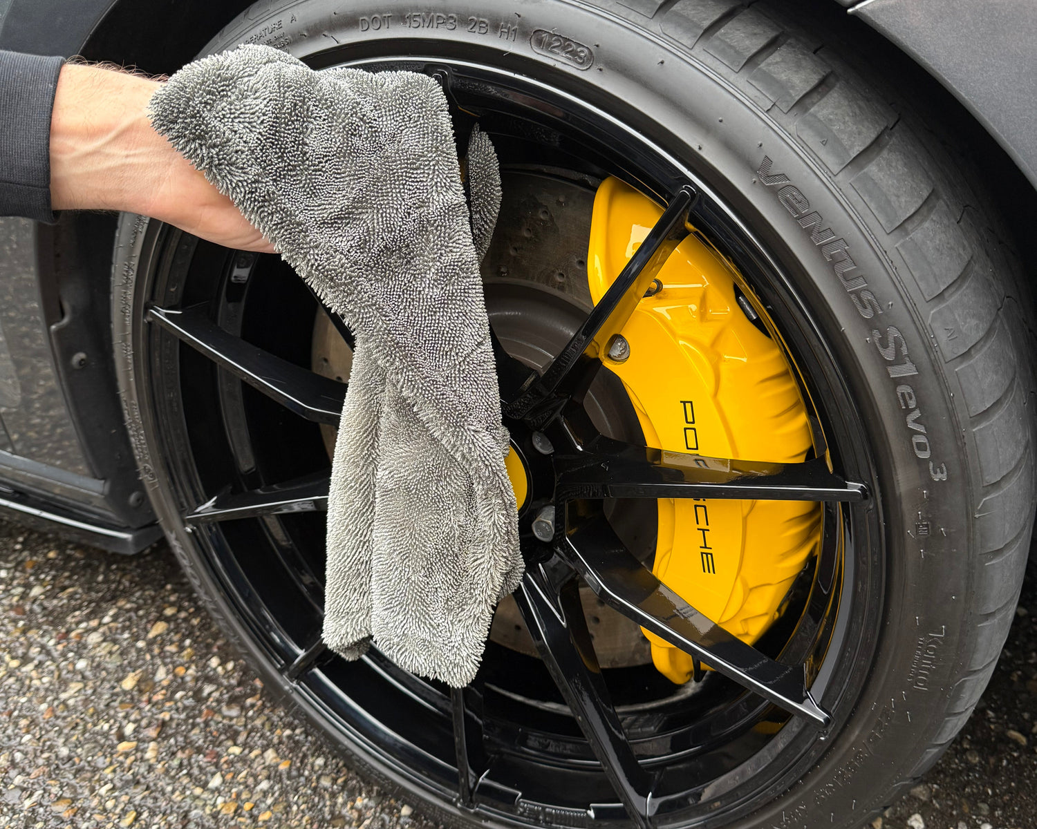 Wheel & tyre drying towel 40x40 - WaxO'lux