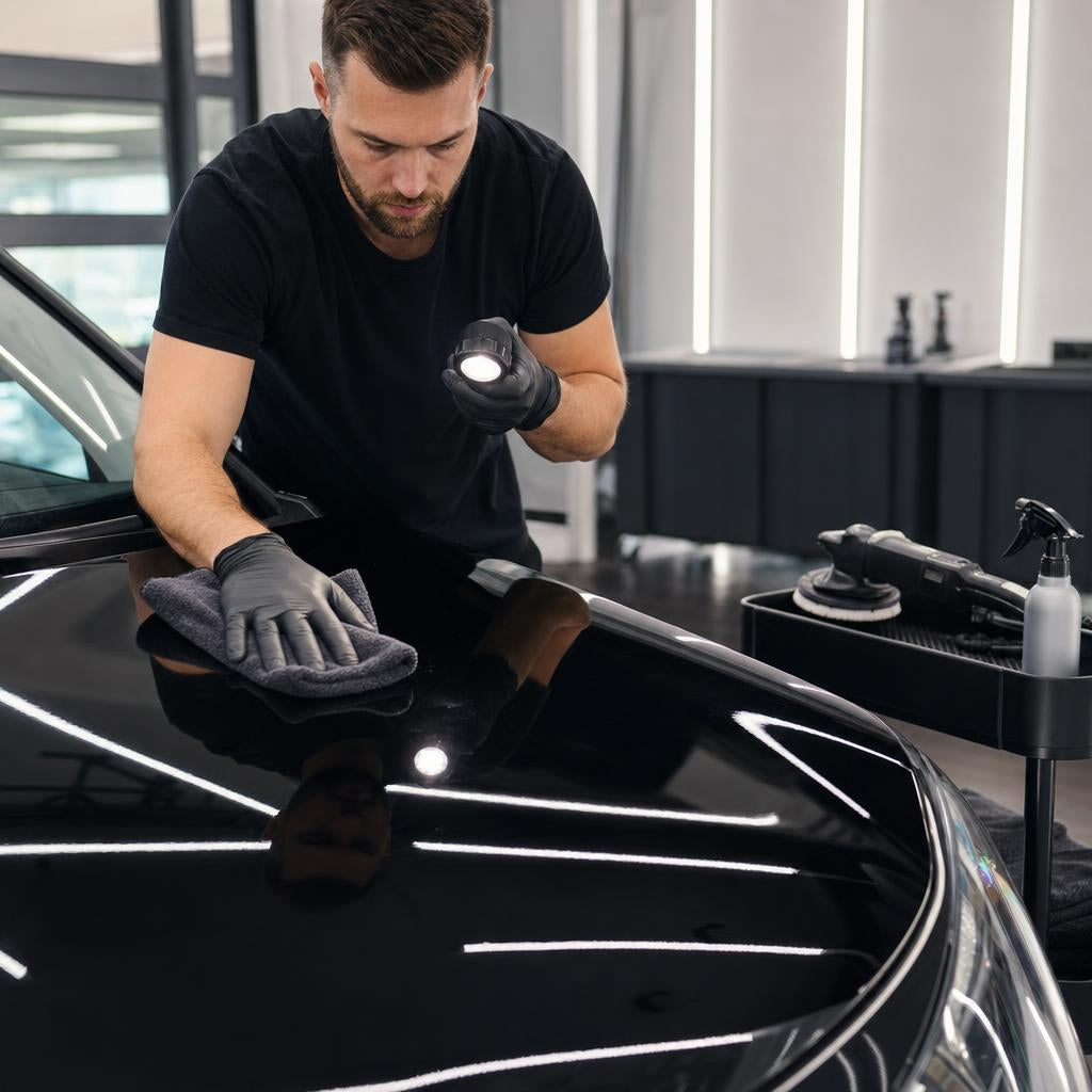 Lak voorbereiden voor keramische coating