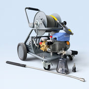 Mobiele Hogedrukreiniger Set – Kränzle HD 10/122 op maatwerk ACTIVE trolley – 10 L/min, MTM lans 90 cm, foam cannon