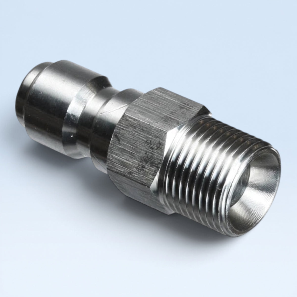 3/8″ Schnellkupplung Stecker – 3/8″ BSP Außengewinde Edelstahl