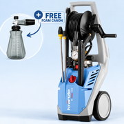 Kränzle K 1154 TST Hogedrukreiniger Set – 10 L/min, 140 bar, 15 m op haspel – incl. gratis FoamBlast Foam Cannon met D12 koppeling