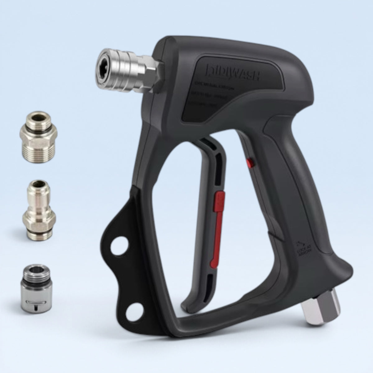 Short Trigger nettoyeur haute pression – Pistolet court 1/4" avec adaptateurs