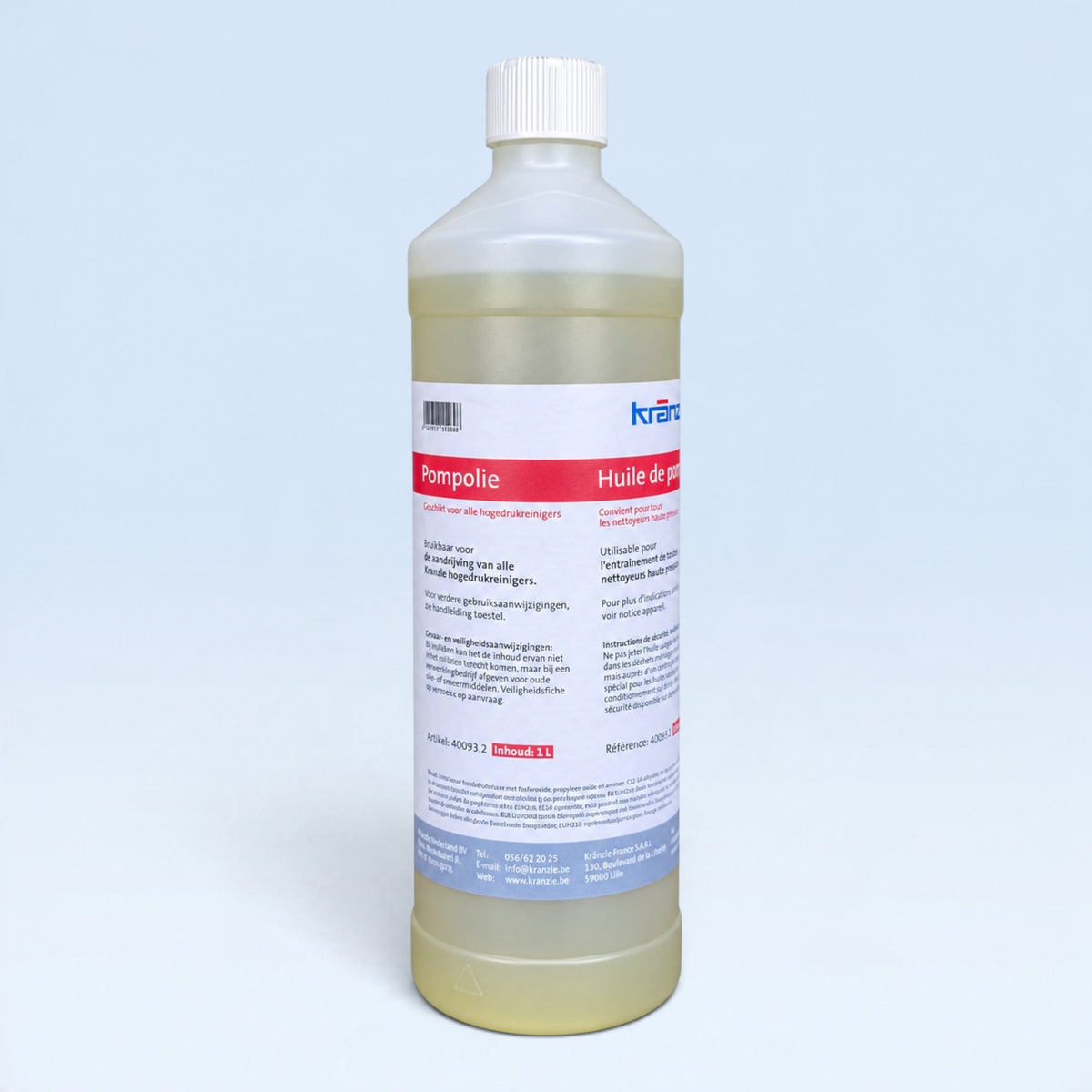 Kränzle Pompolie 1 Liter – Olie voor Hogedrukreiniger Pomp