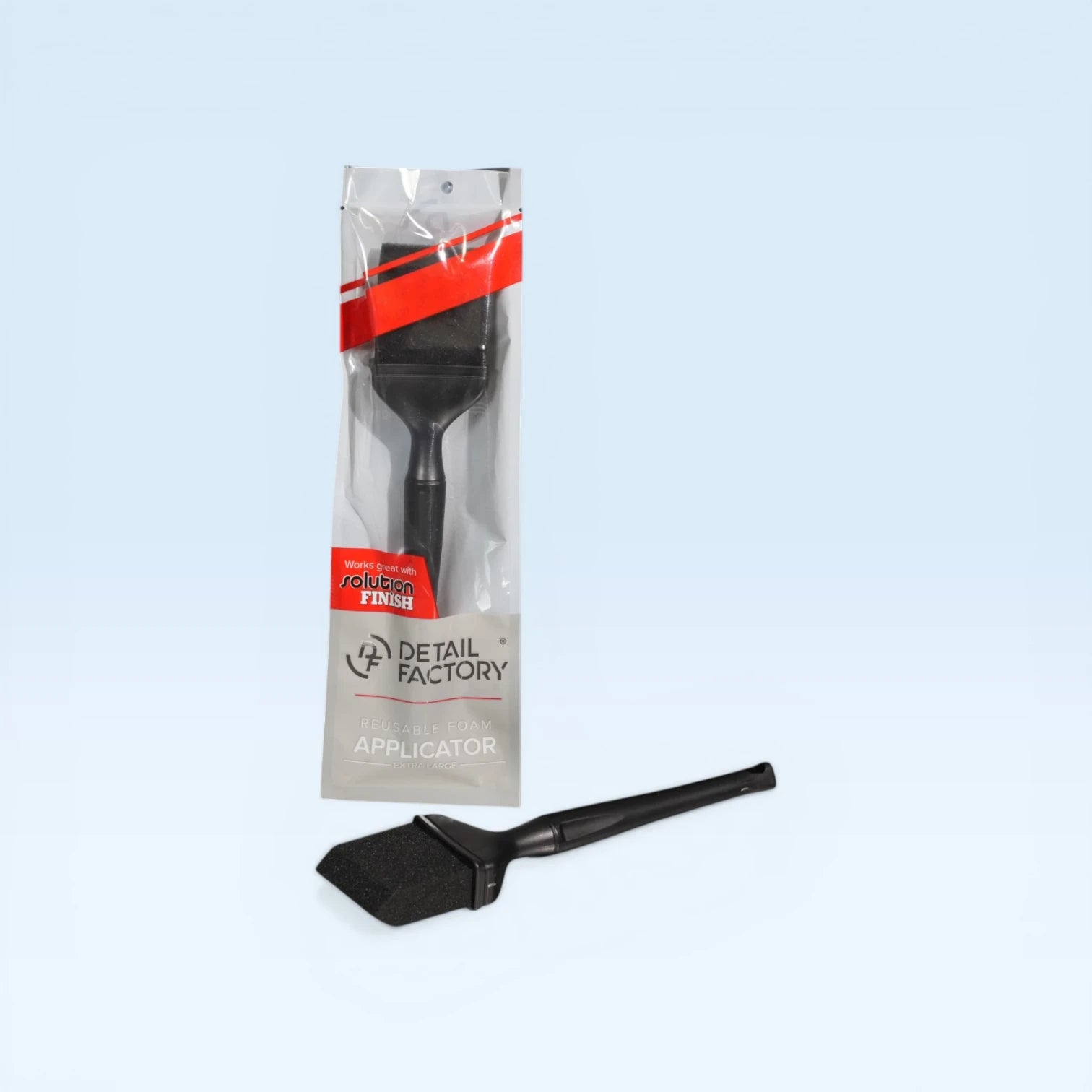 Detail Factory Foam Applicator Brush large black detailing borstel – WaxO'lux