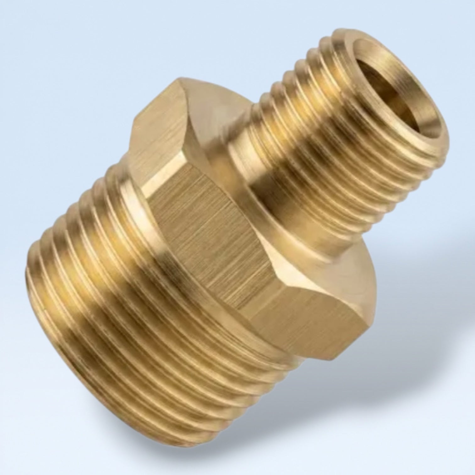 Foam Lance Messing Verloopnippel M22 – 1/4″